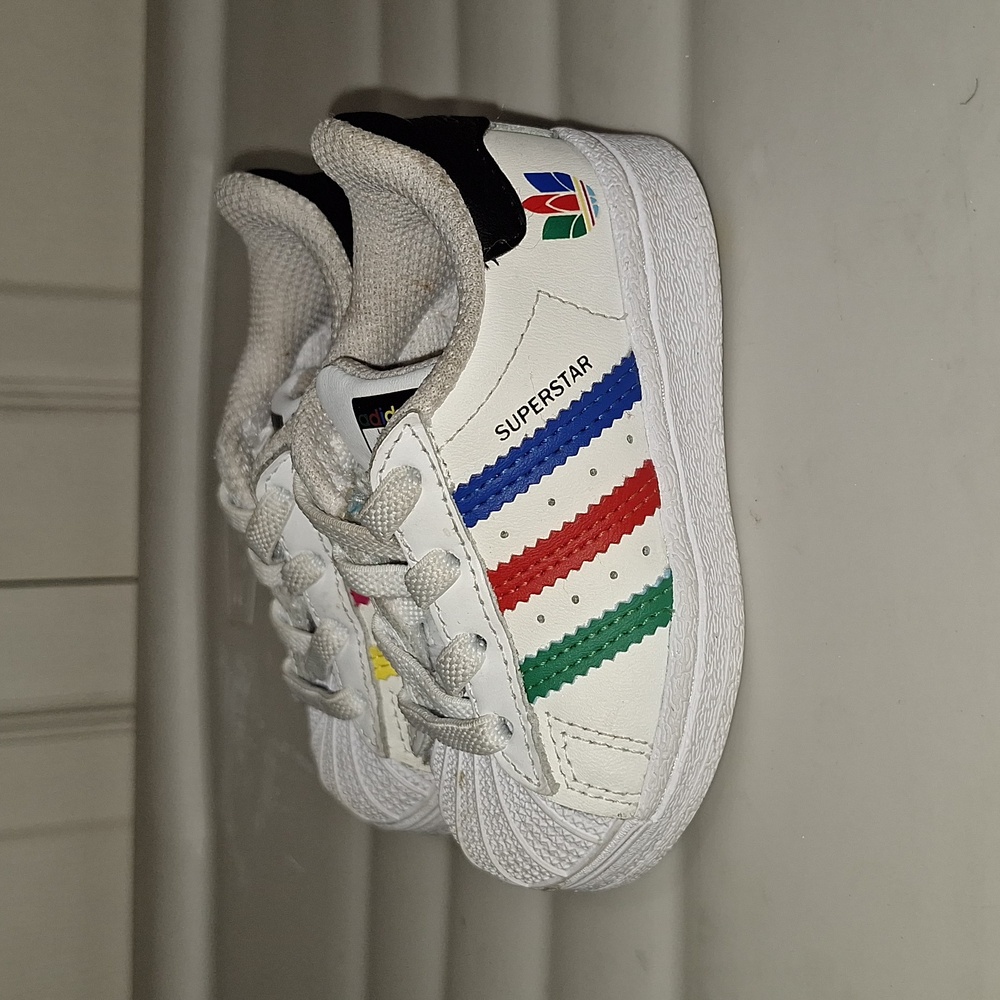 Adidas "Superstar" leather slip-on sneakers - 4K baby/ toddler - Picture 3 of 10